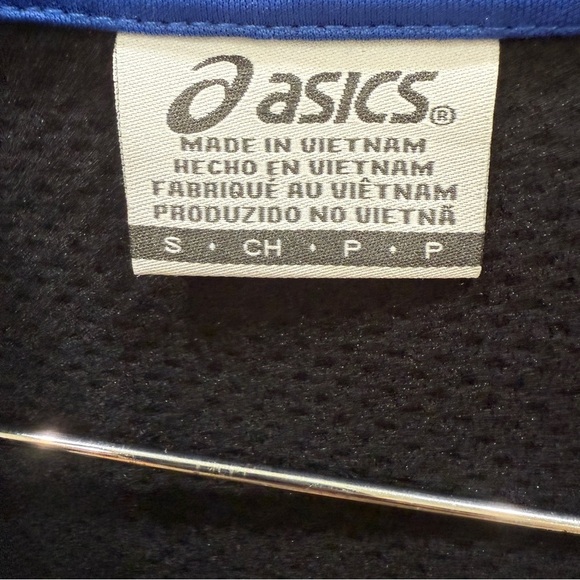 NWT ASICS Mens Knit Grid FLC QTR Zip Pullover Hoodie - Black Size Small - Picture 5 of 6